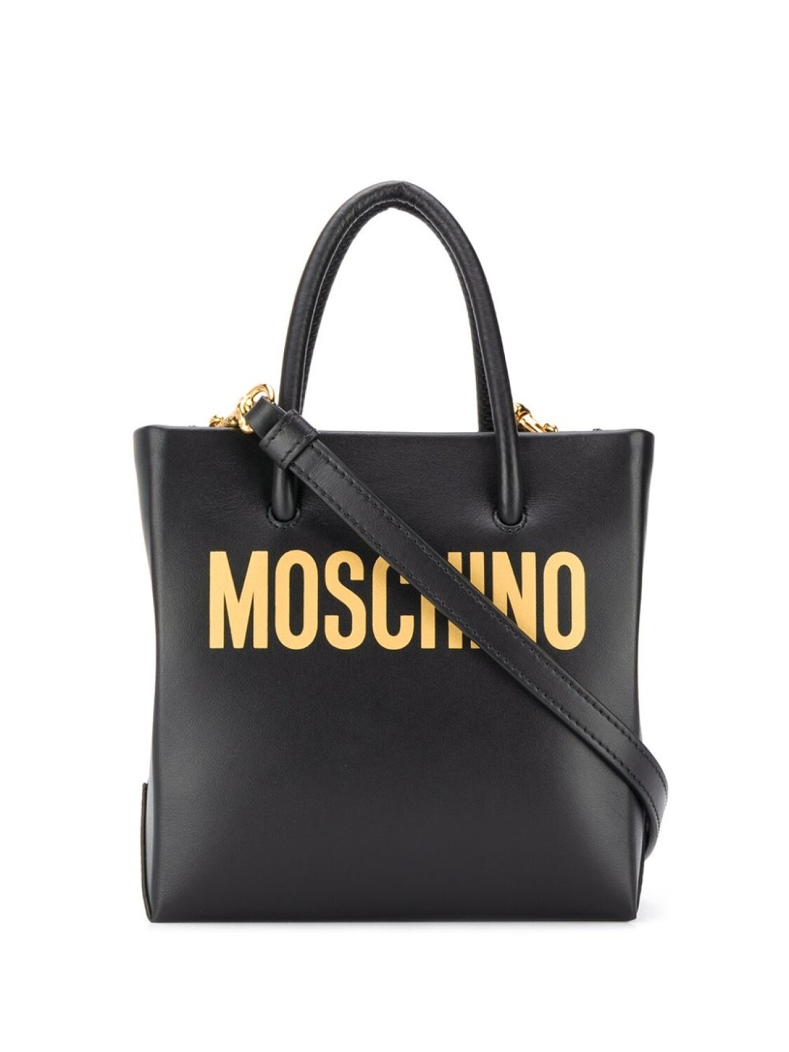 

Moschino сумка-тоут размера мини с логотипом, черный