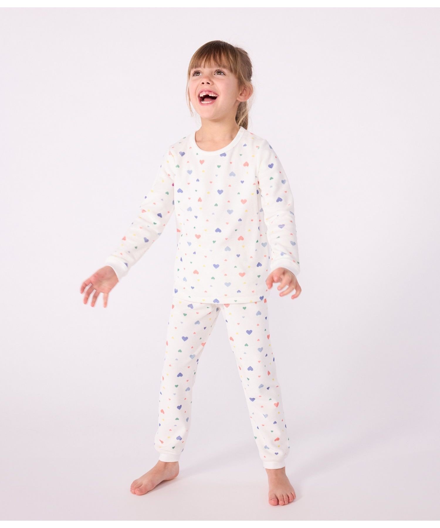 Пижама PETIT BATEAU, Off-white/multicolor