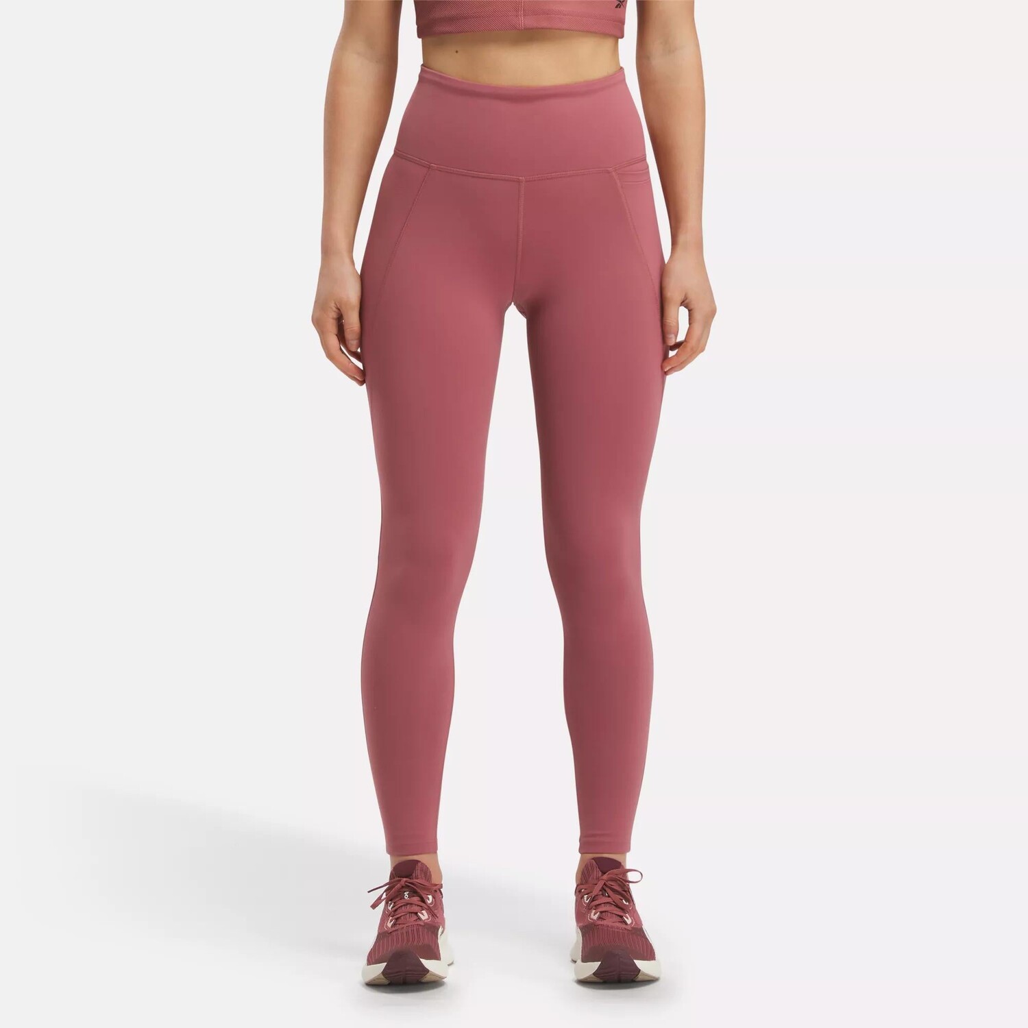 

Люксовые леггинсы с высокой посадкой Reebok, цвет Sedona Rose
