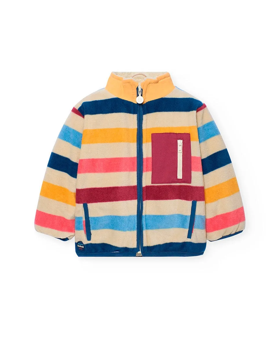 

Детская куртка с передним карманом и воротником-стойкой Boboli, мультиколор