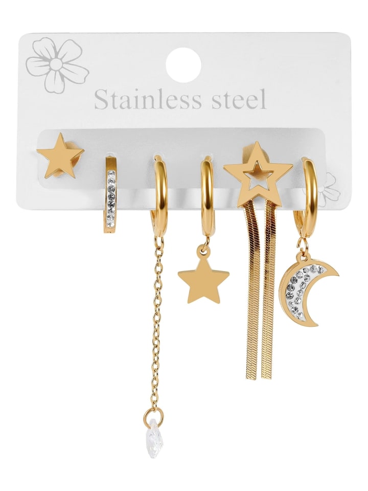 

Adeliás Женский кулон - кулон из нержавеющей стали с золотыми стразами