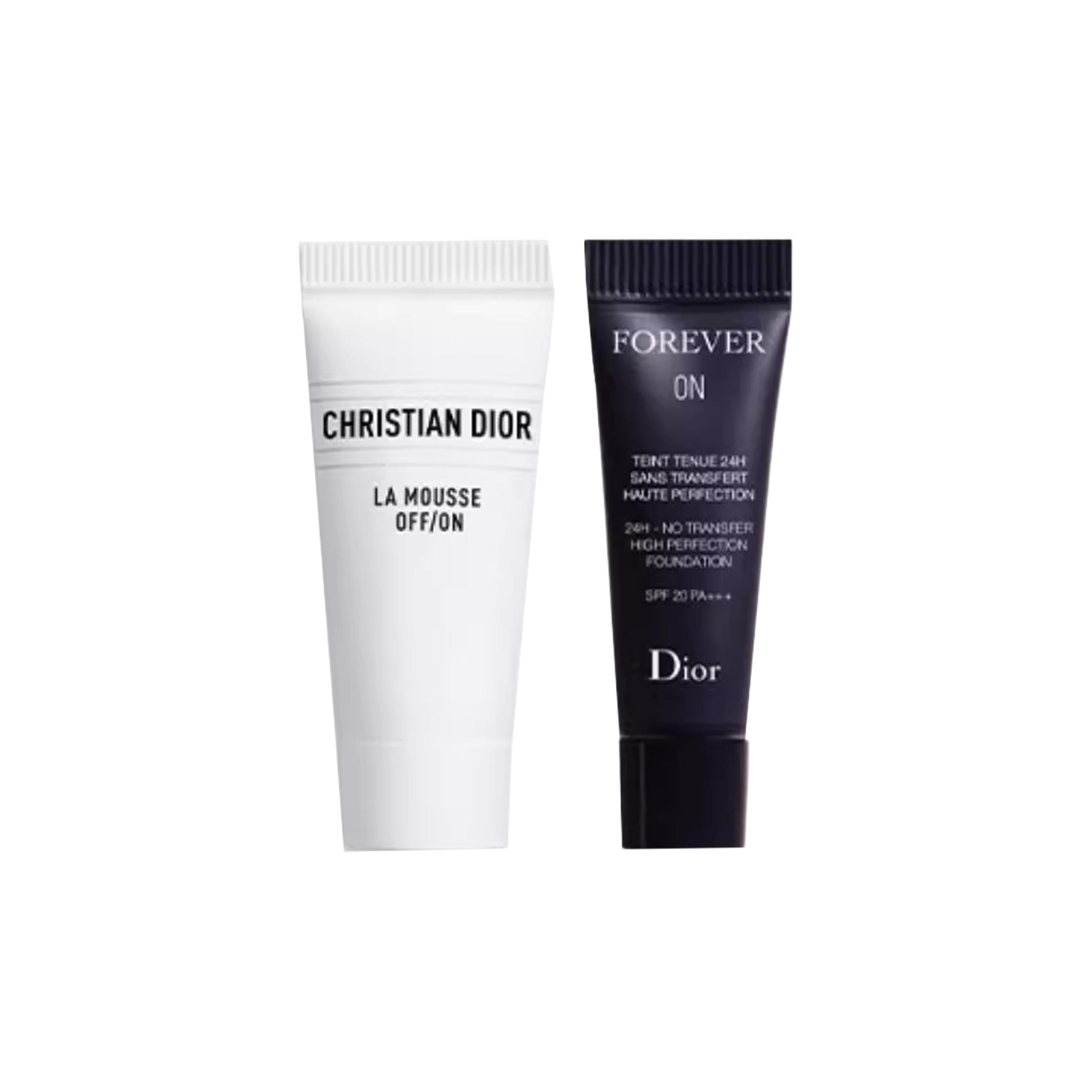 

Набор пробников очищающее средство water lily 5 мл + тональная основа liquid foundation 2,7 мл no transfer DIOR