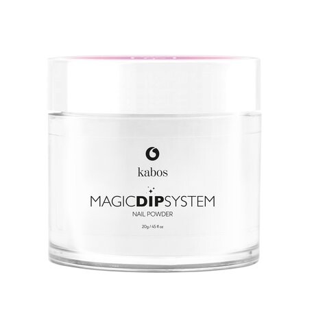 

Белая титановая пудра для французского маникюра 20г KABOS Magic Dip System 02
