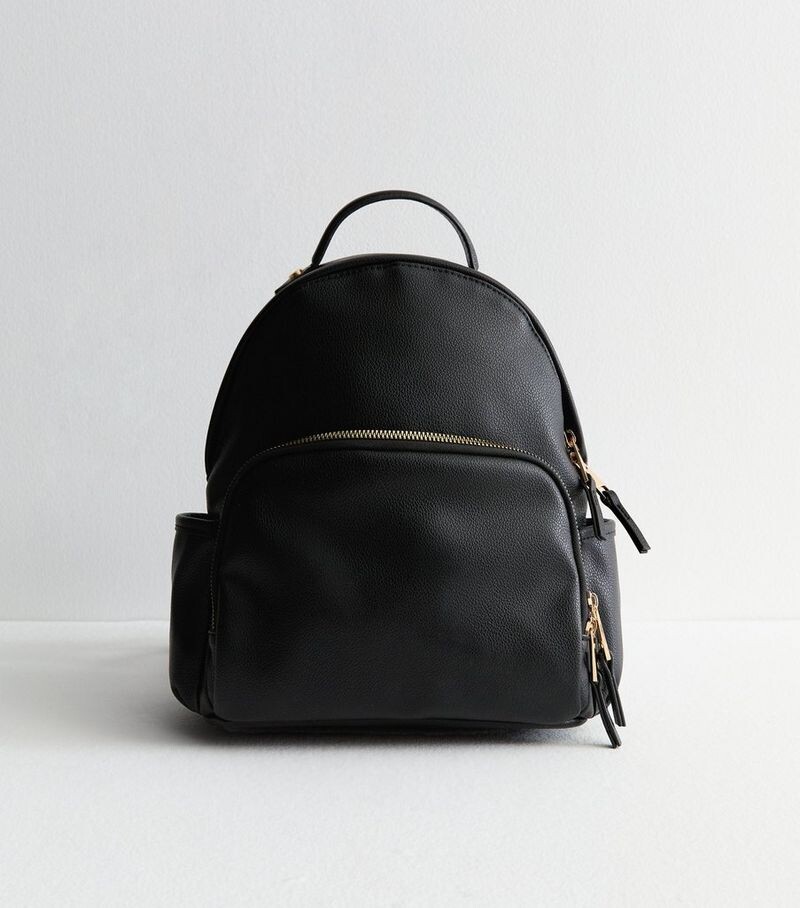 

Черный рюкзак из кожи New Look, черный