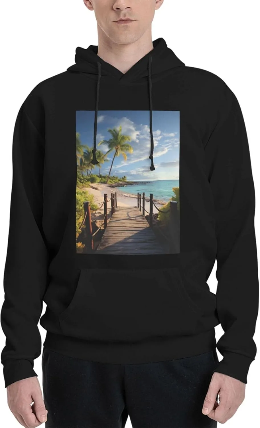 

Мужская флисовая толстовка с капюшоном Palm Trees LKWSCGHM