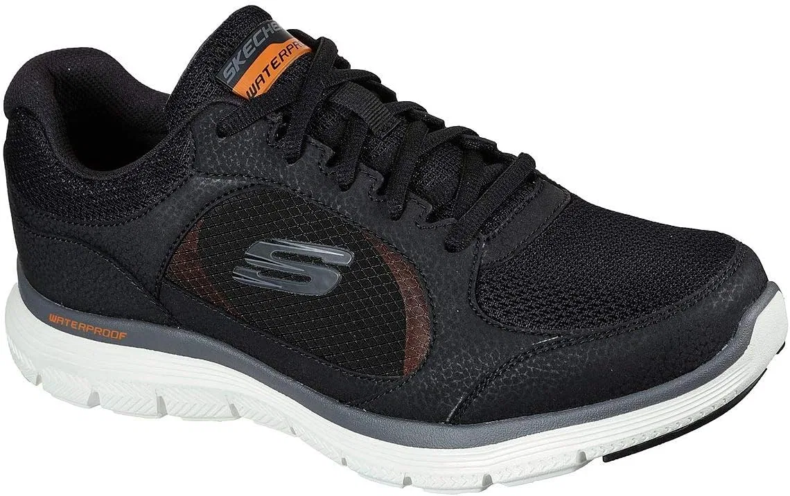 Мужские кроссовки Skechers Flex Advantage 4.0-True Clari, Black Leather Pu Mesh Trim — фото 2