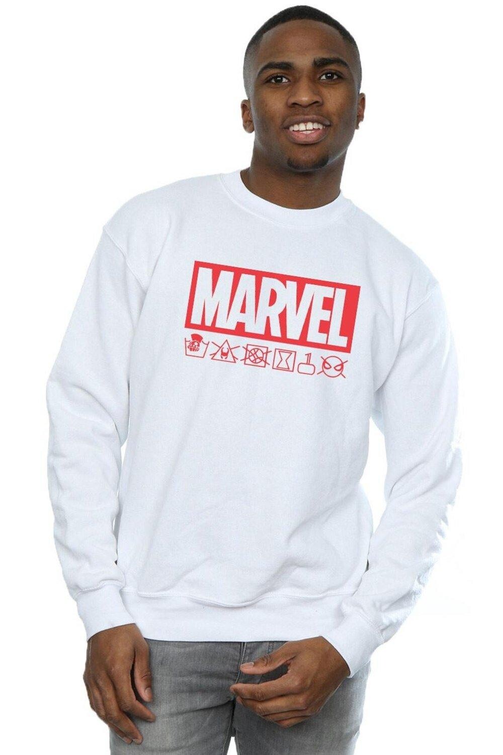 

Толстовка с логотипом Wash Care Marvel, белый