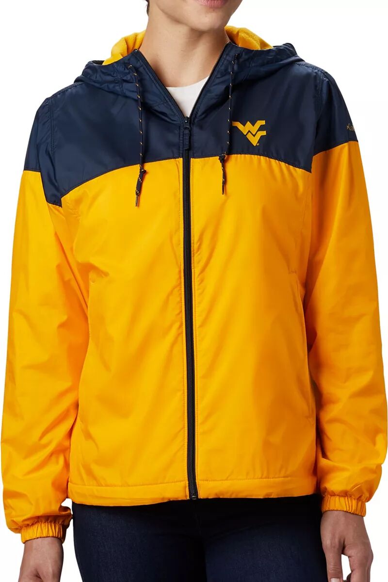 

Женская куртка Columbia Mountaineers West Virginia Mountaineers синяя/золотая CLG с подкладкой вперед