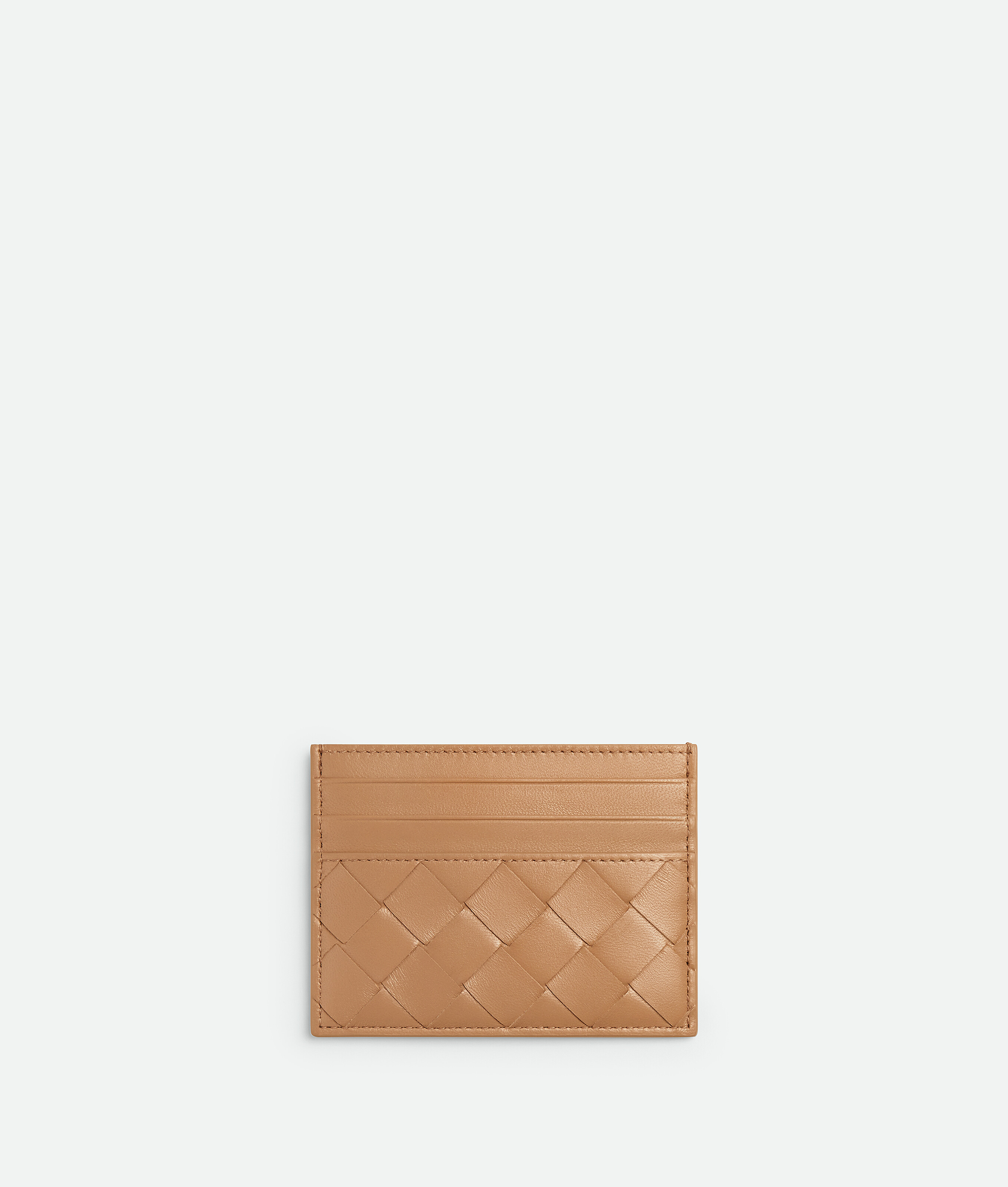 

Intrecciato credit card case BOTTEGA VENETA, светло-коричневый