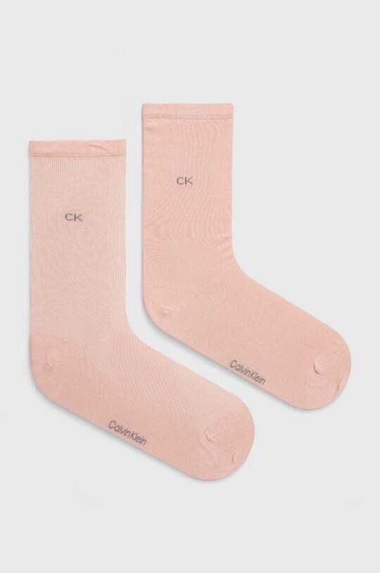 

Носки , 2 пары Calvin Klein, розовый