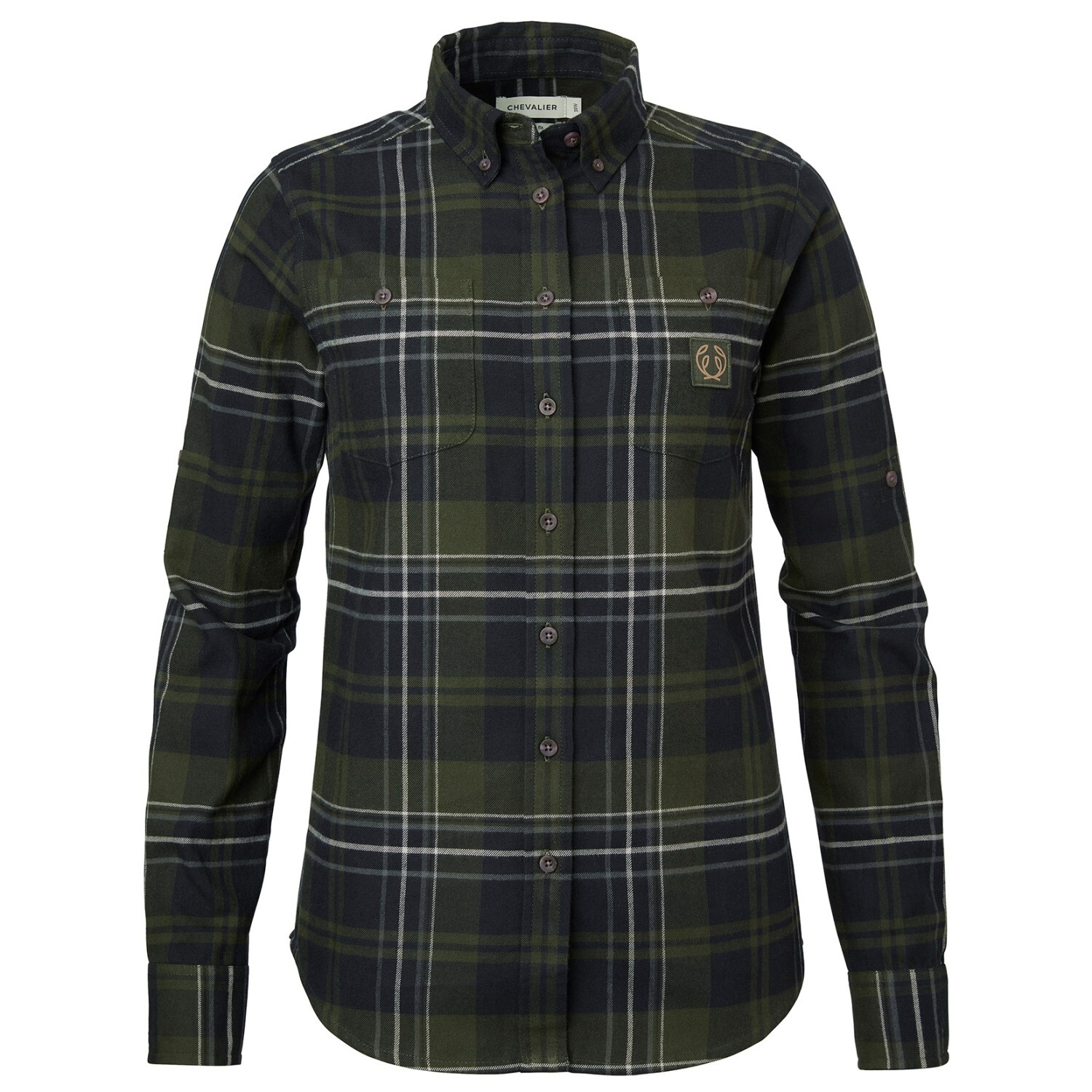 

Рубашка Chevalier Women's Heron Flannel Shirt, цвет October Green Checked
