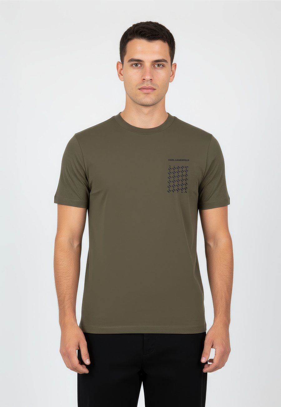 

Футболка KARL LAGERFELD Print T-shirt, Dark Green, Зеленый, Футболка KARL LAGERFELD Print T-shirt, Dark Green