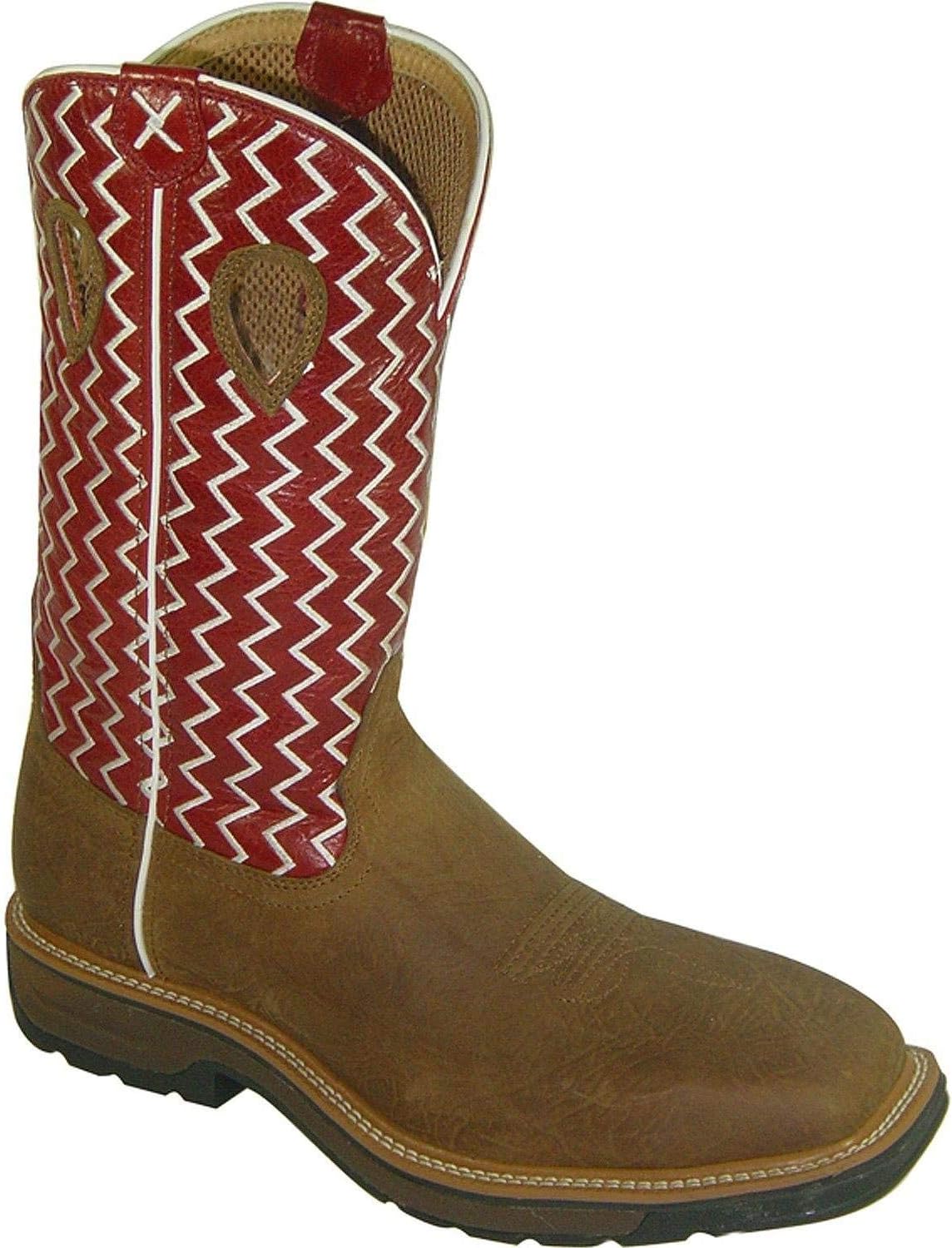 

Мужские ботинки Twisted X Lite Cowboy с эффектом потертости, Saddle/Cherry, Distressed Saddle Shoulder & Cherry