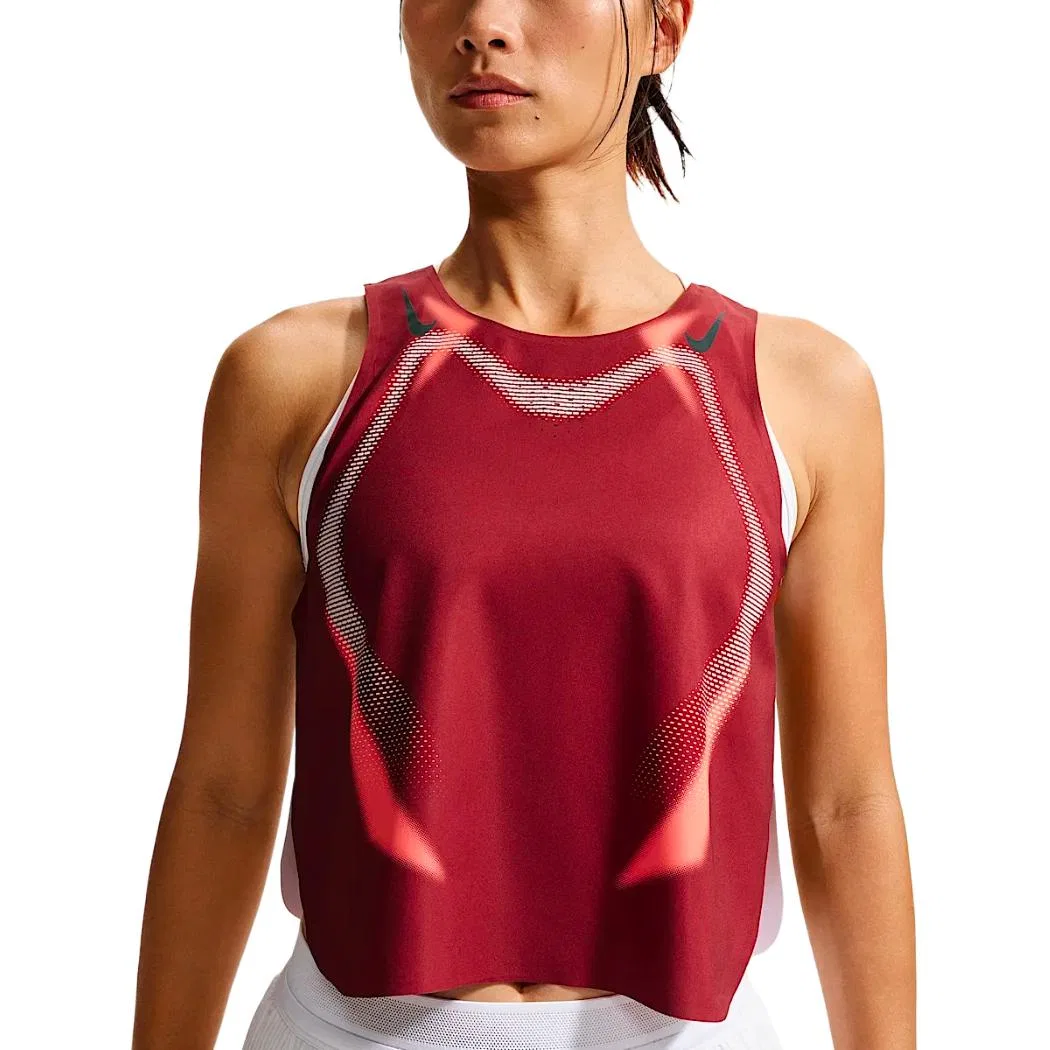 Женский топ для бега AEROSWIFT Running Tank Top Nike, Team Red/Black/Black
