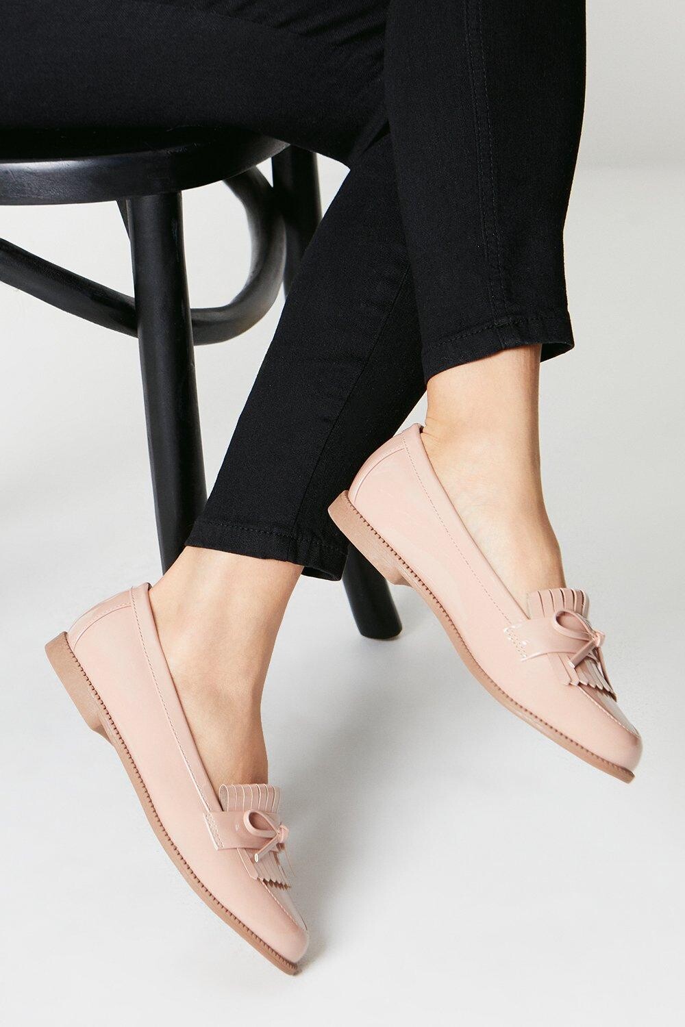 Широкие лоферы Loretta с кисточками Dorothy Perkins, розовый