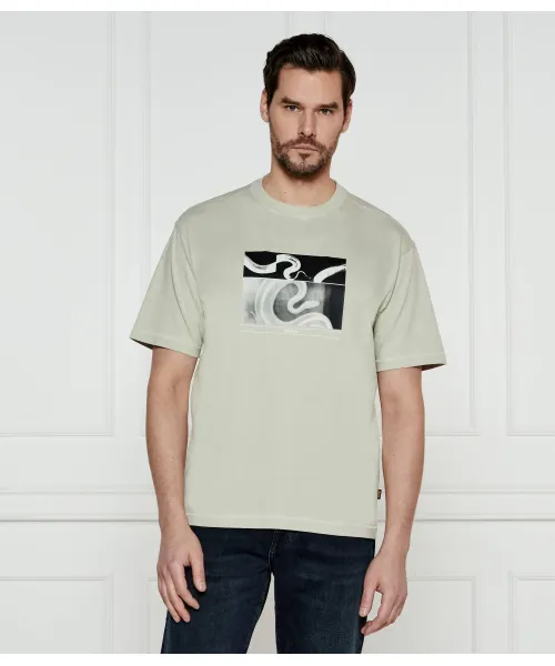 

Футболка te_barragan Regular fit Boss Orange, бежевый