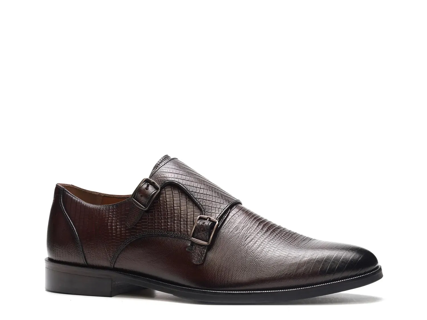 Туфли-слипоны Carlos by Carlos Santana Jack Monk Strap, темно-коричневые