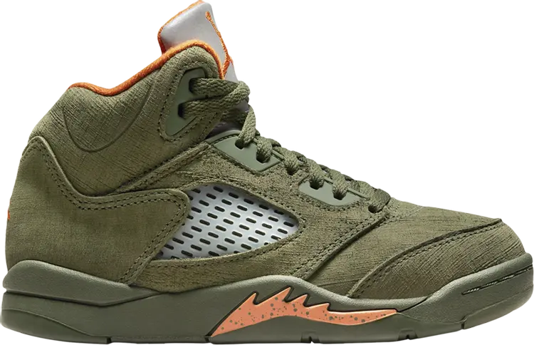 

Кроссовки Air Jordan 5 Retro PS 'Olive' 2024, зеленый