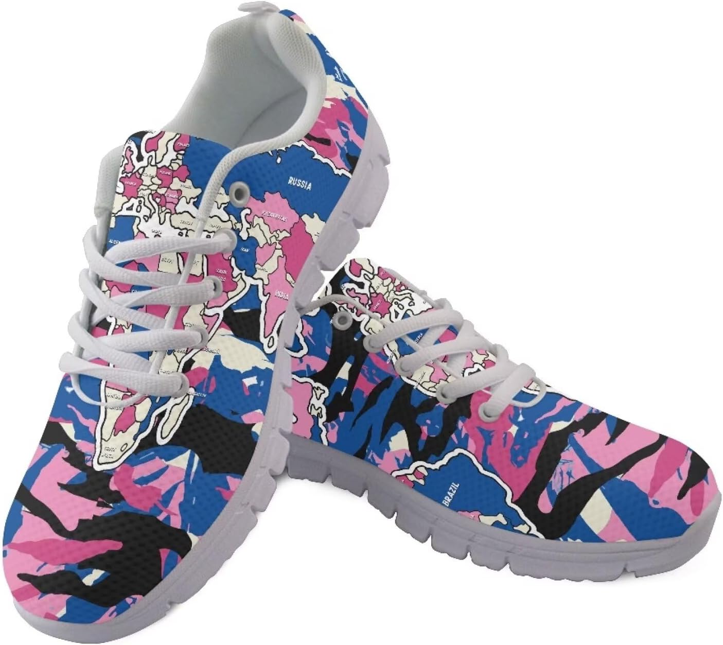 

Мужские легкие повседневные кроссовки AmzPrint для тенниса и прогулок, милые и удобные, с белой подошвой, для бега и работы