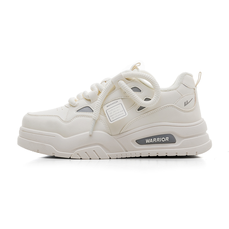 

Воинские теплые противоскользящие низкие скейтерские туфли мужские бежевые