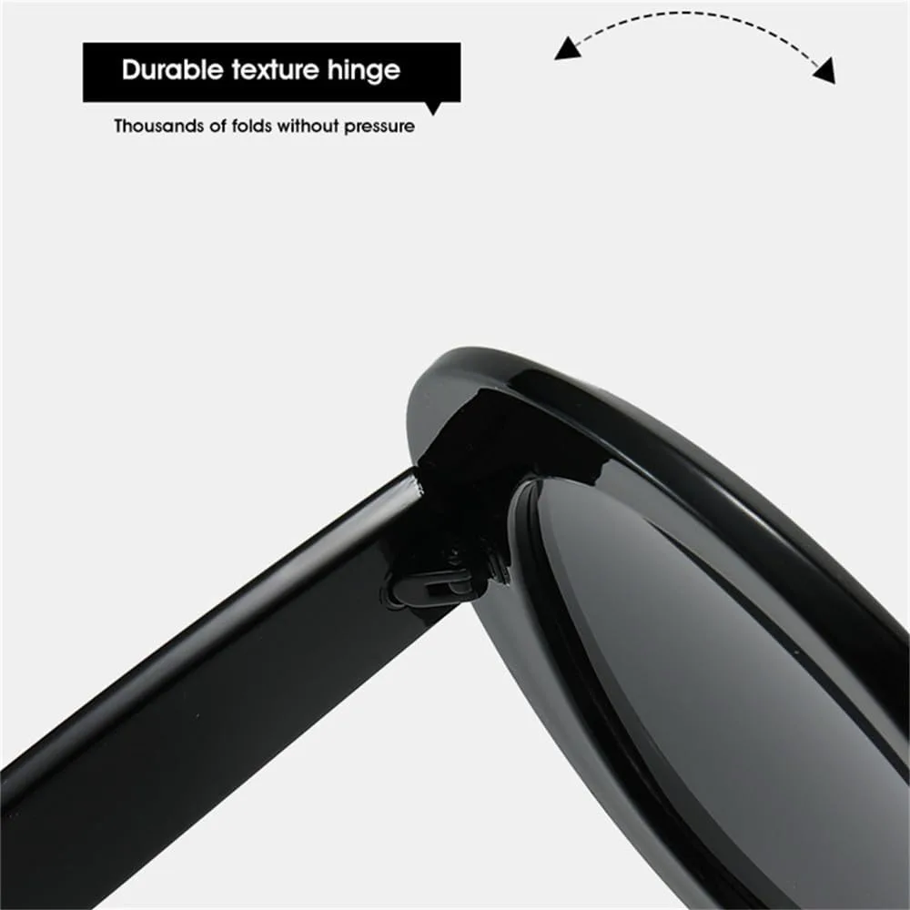 

Круглые солнцезащитные очки для женщин и мужчин в винтажном стиле с градиентными линзами и поликарбонатной оправой, защита от ультрафиолета UV400 HCPIHF, C6