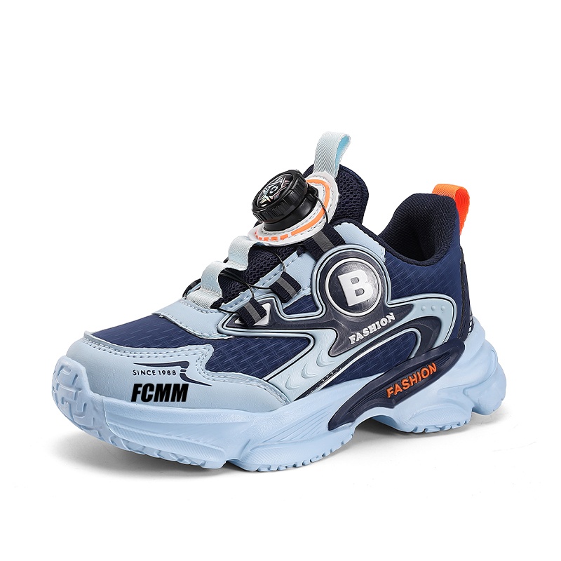 

Нескользящие и износостойкие водонепроницаемые низкие повседневные кроссовки для детей FCMM, синий