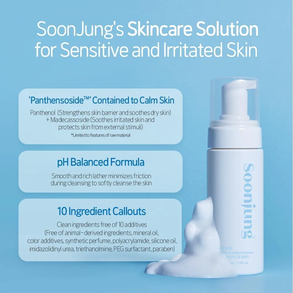 Пенка для умывания Etude — Sunjun Whip Cleanser белый, 150 мл — фото 2