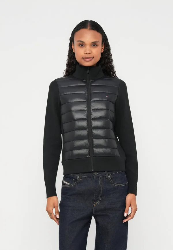Легкая стеганая куртка из смешанного трикотажа. Tommy Hilfiger, Black
