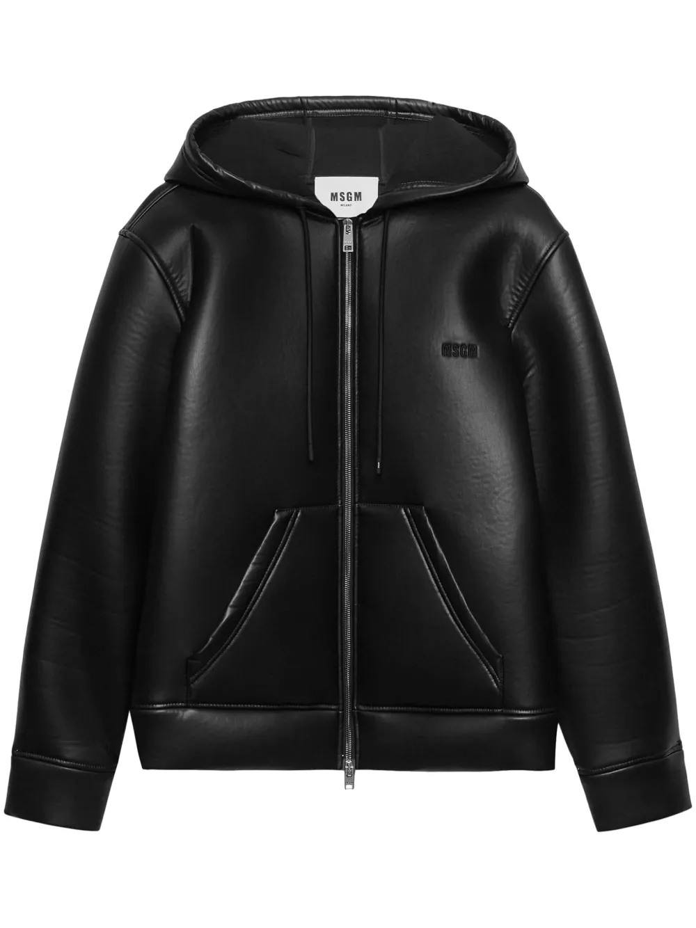 

Худи на молнии MSGM, черный