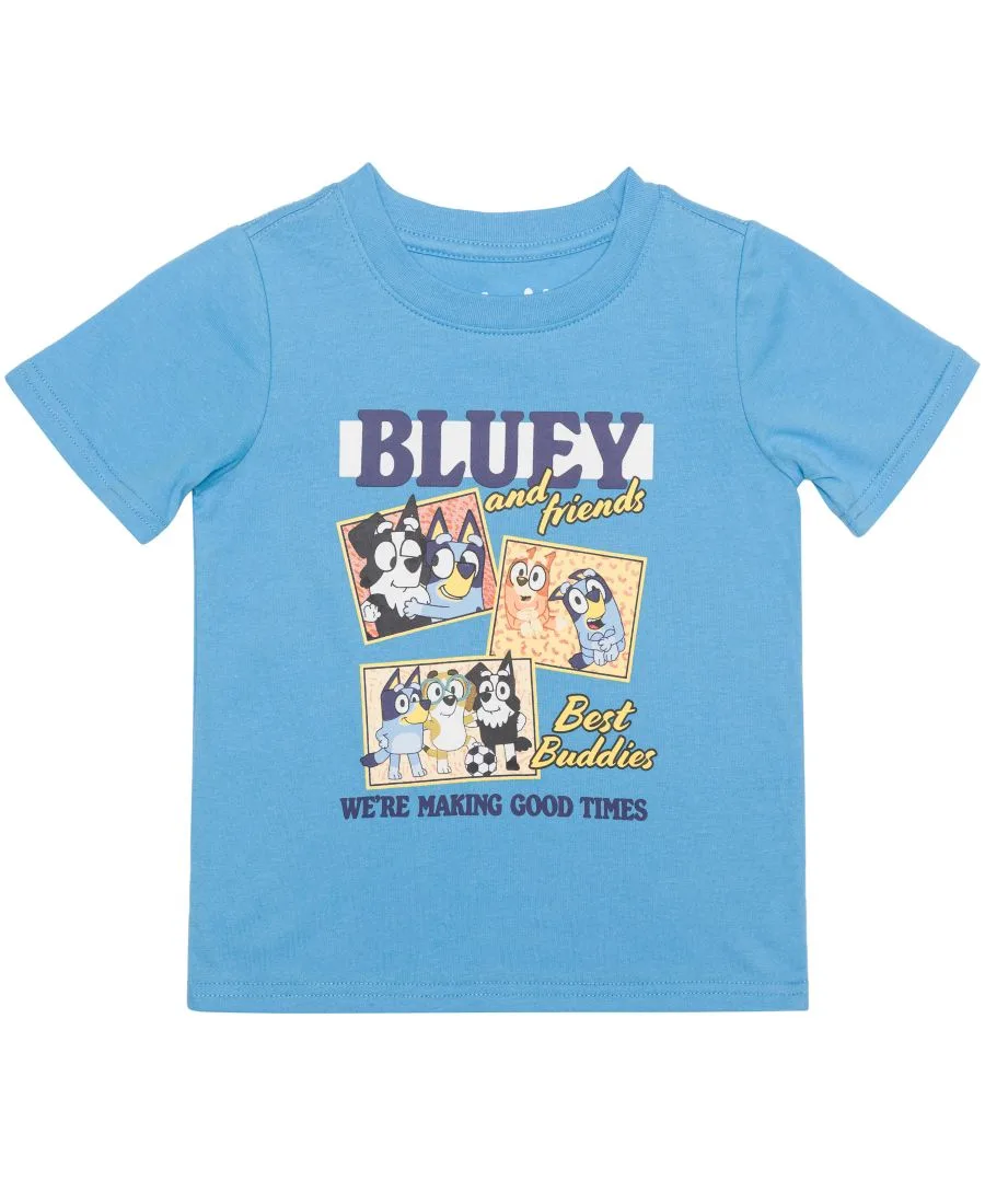 Детская футболка с коротким рукавом Good Times для мальчиков 2T-5T Bluey, синий