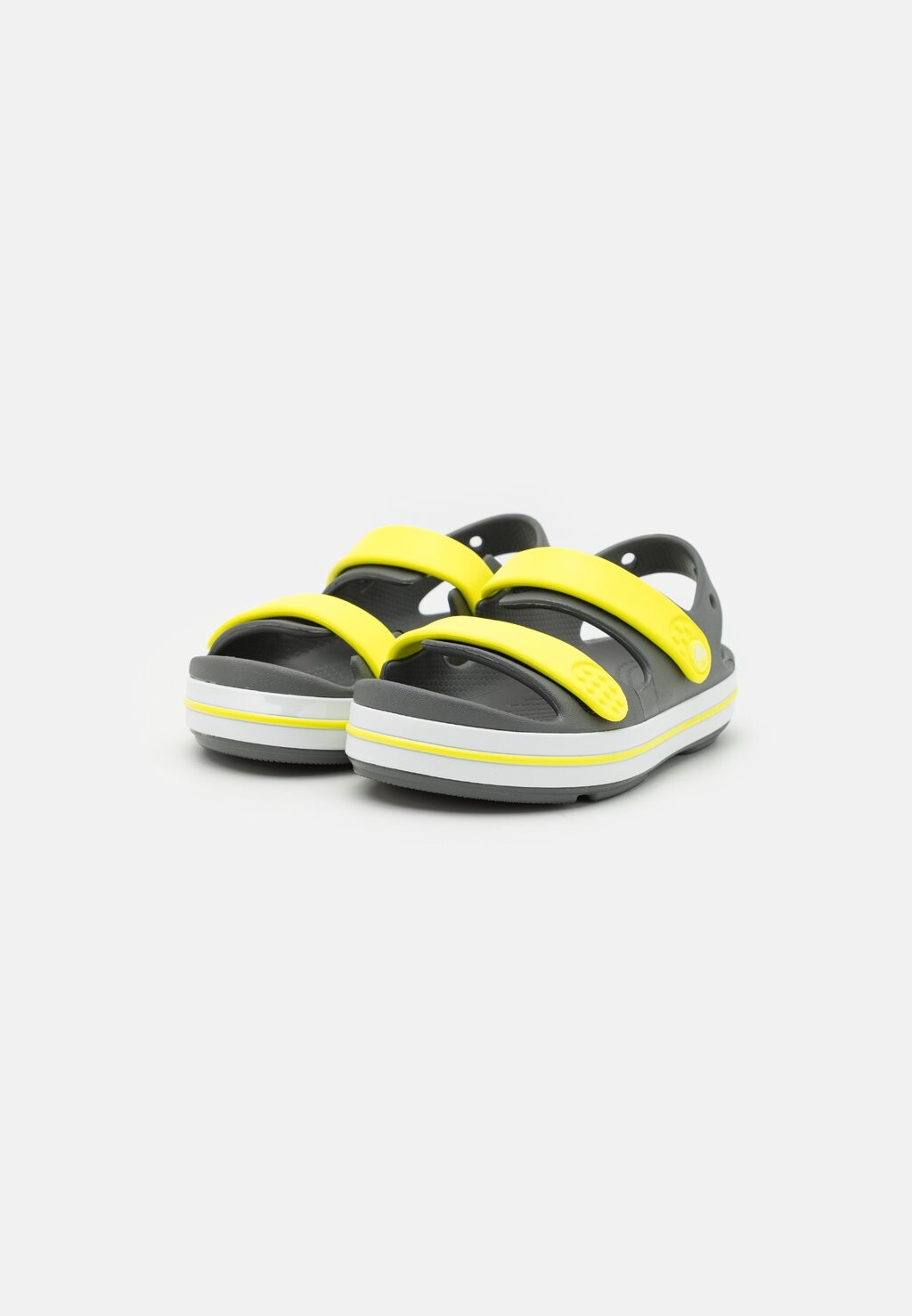 Сандалии для купания Crocband Cruiser Unisex Crocs, сланцево-серый/кислотность — фото 3