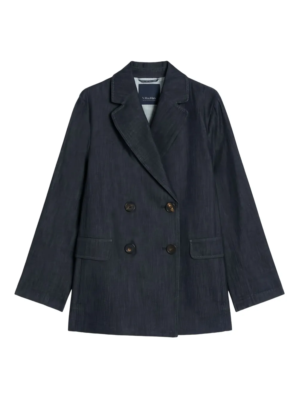 

Двубортный джинсовый блейзер Sara 'S Max Mara, синий