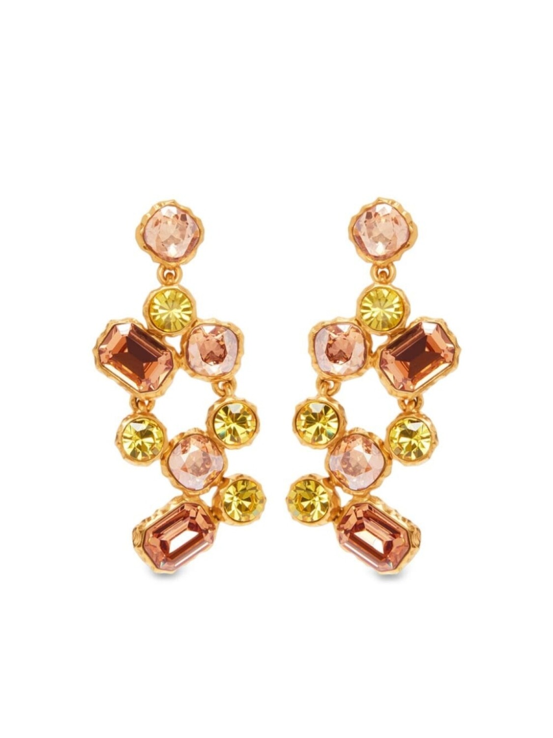 

Серьги Crystal Scramble Oscar de la Renta, золотой