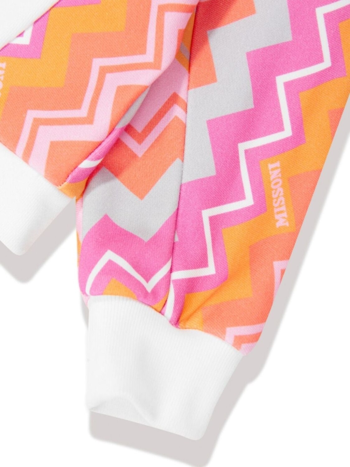 Missoni Kids толстовка с зигзагообразным принтом, оранжевый — фото 3