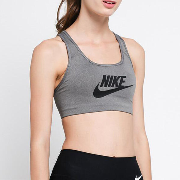 Футболка (WMNS) Nike Logo Printing Quick Dry Waistcoat Grey, серый — фото 2