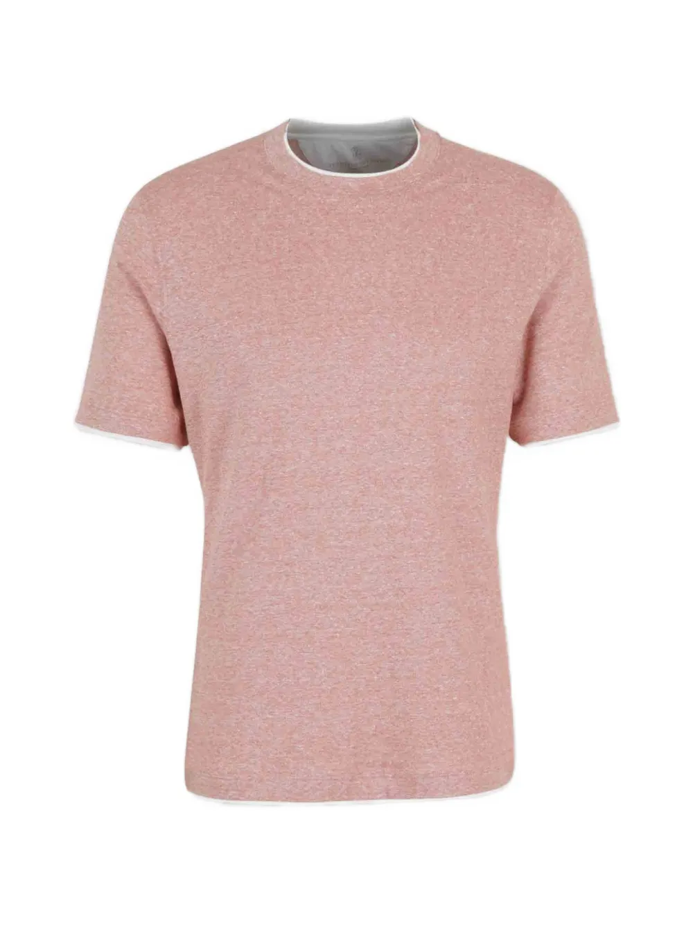 

Футболка с круглым вырезом Brunello Cucinelli, розовый