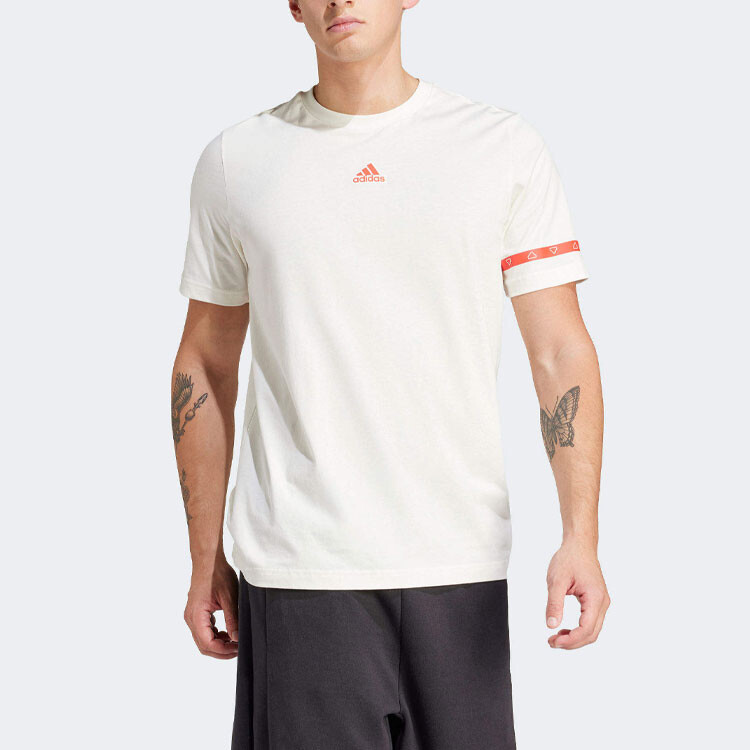 BRAND LOVE Футболка мужская белая Adidas, белый — фото 2