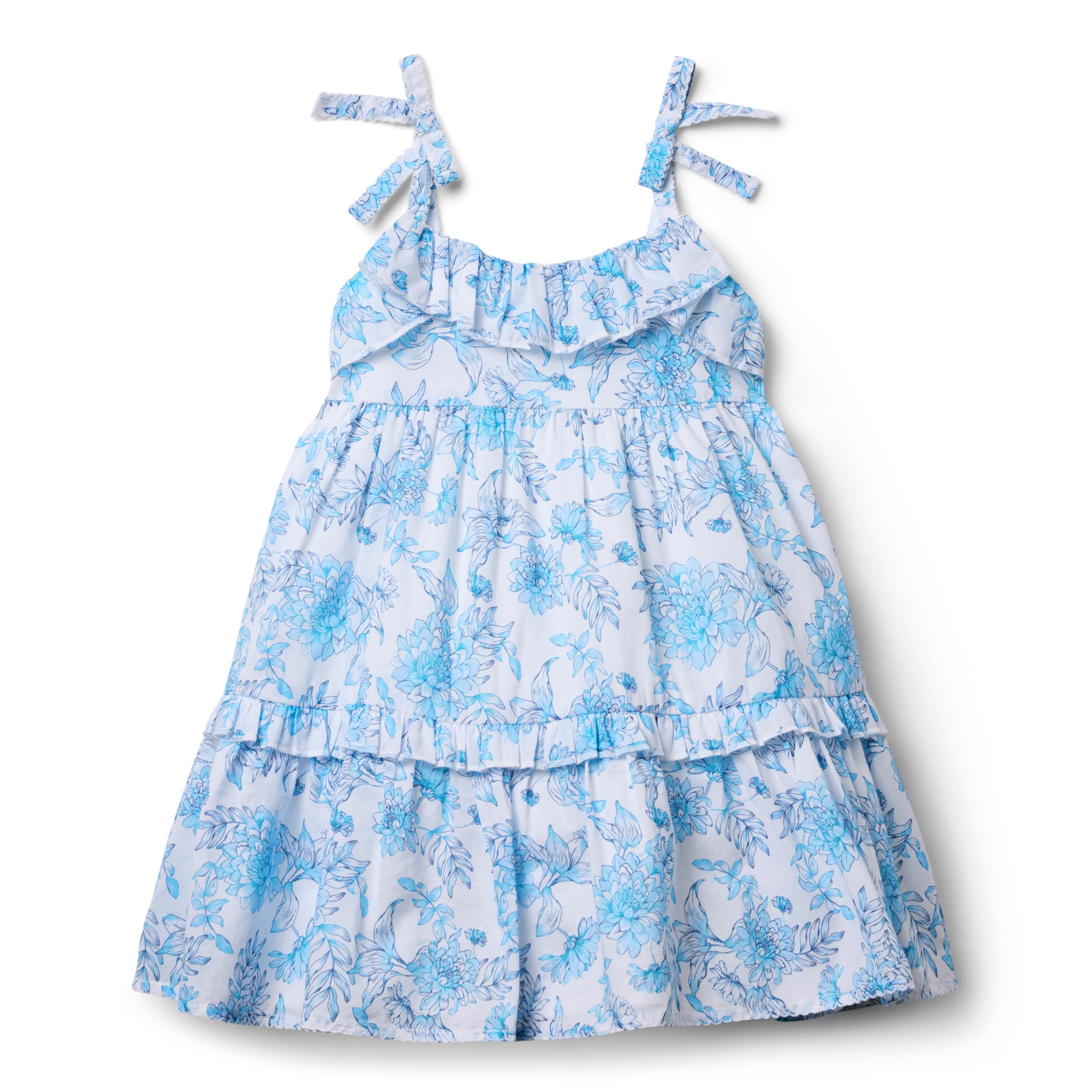 

Платье Janie and Jack Tiered Floral Dress, синий
