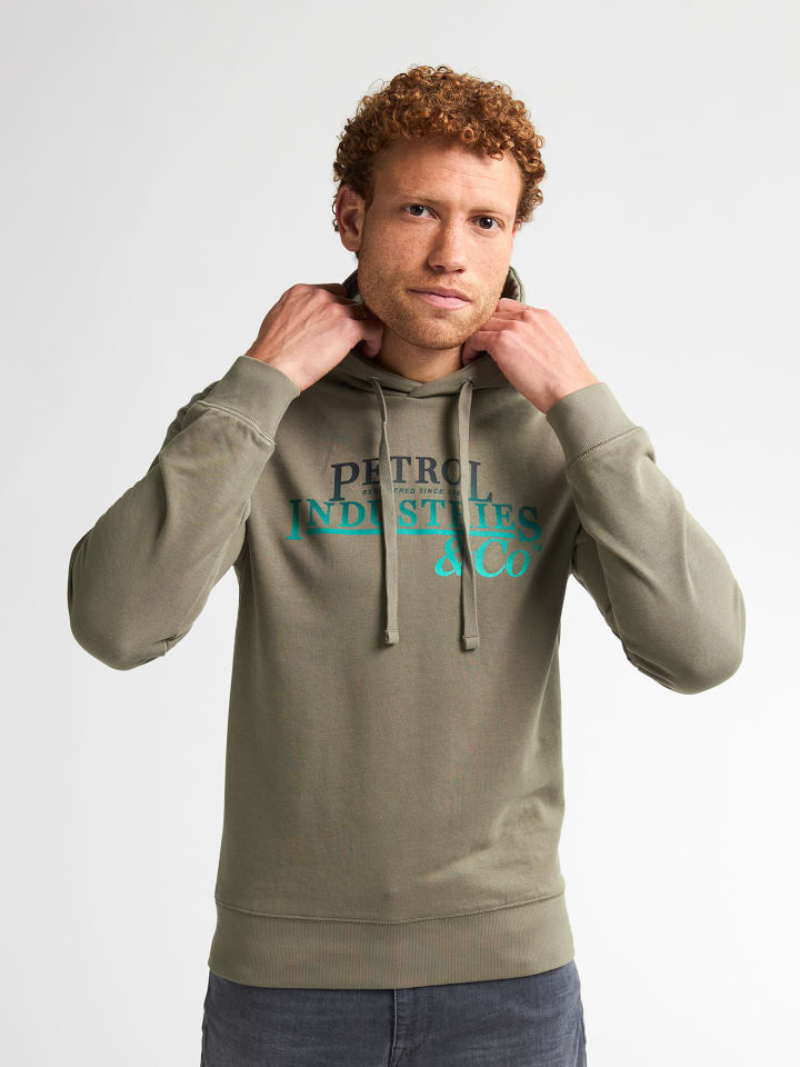 

Худи с принтом Superior зеленого цвета Petrol Industries