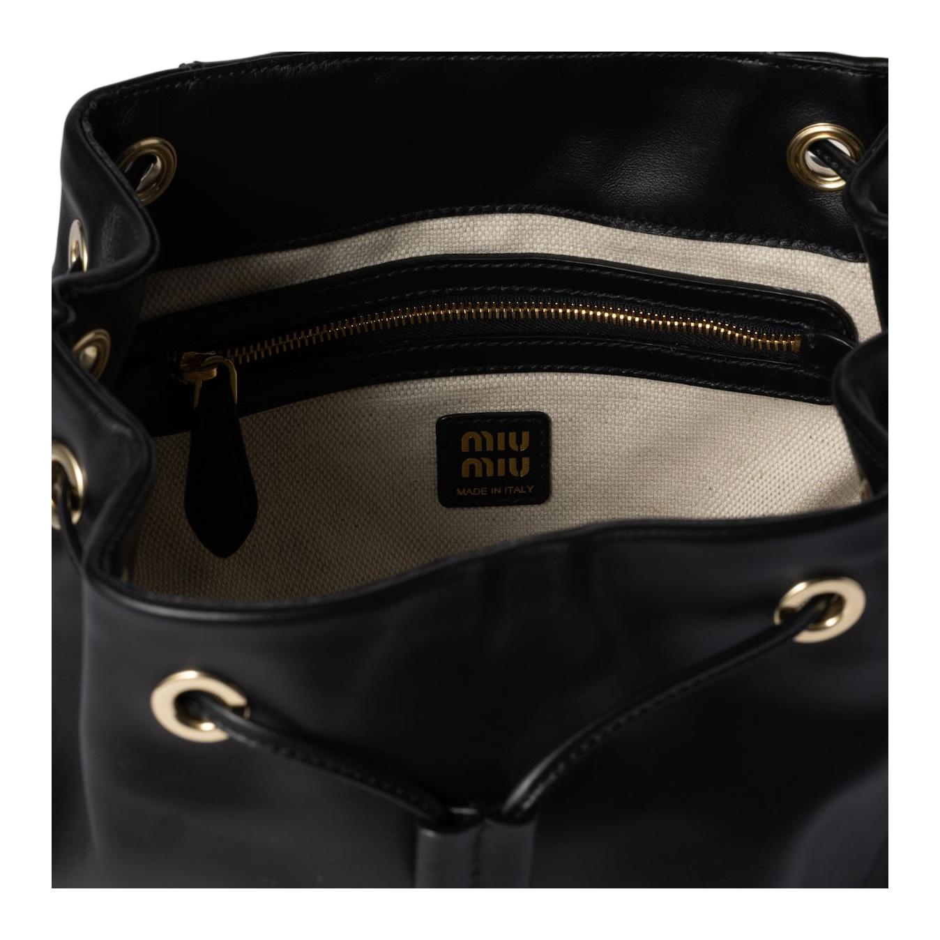 Рюкзак женский Miu Miu натуральная кожа — фото 4