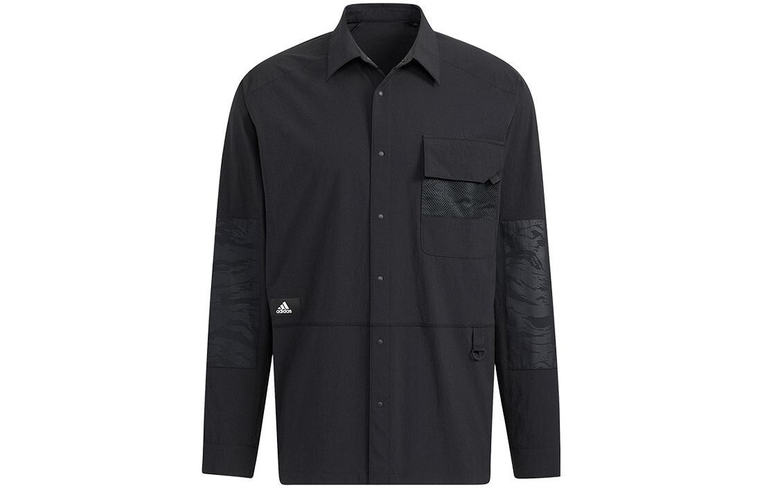 

Рубашка мужская черная Adidas, черный