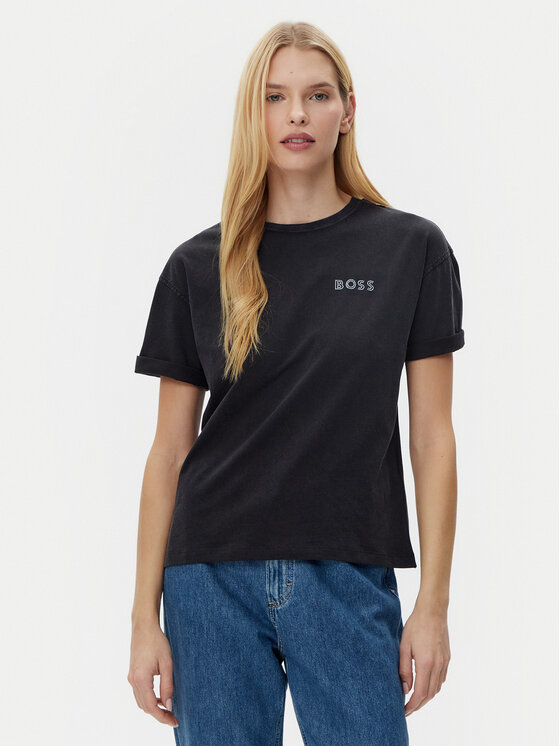 

Футболка свободного кроя C_Evi_10 50535106 Boss, черный