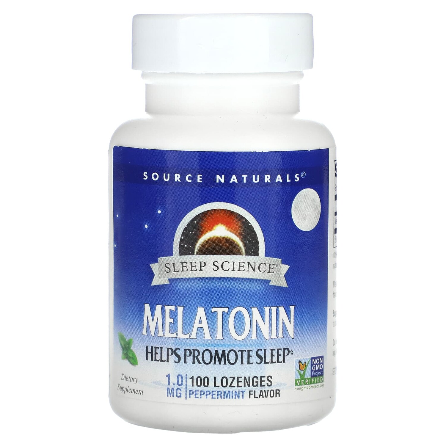 

Source Naturals Мелатонин Вкус перечной мяты 1,0 мг 100 таблеток