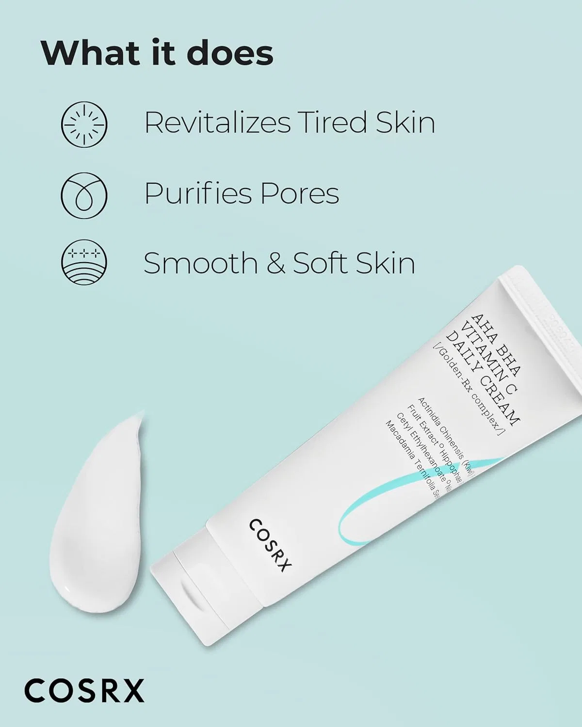 Крем для лица Cosrx — Дневной AHA BHA Vitamin C Daily Cream, 50 мл — фото 3