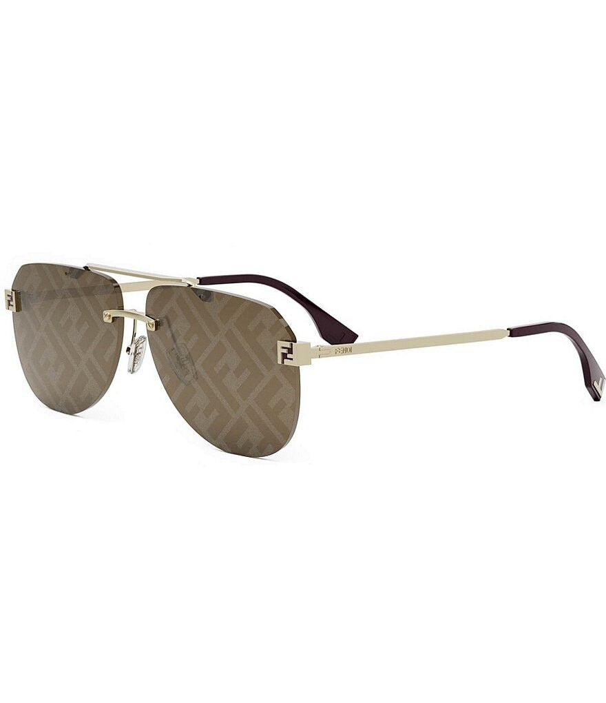 

FENDI Женские солнцезащитные очки-авиаторы Fendi Sky 61 мм, золотой, Коричневый, FENDI Женские солнцезащитные очки-авиаторы Fendi Sky 61 мм, золотой