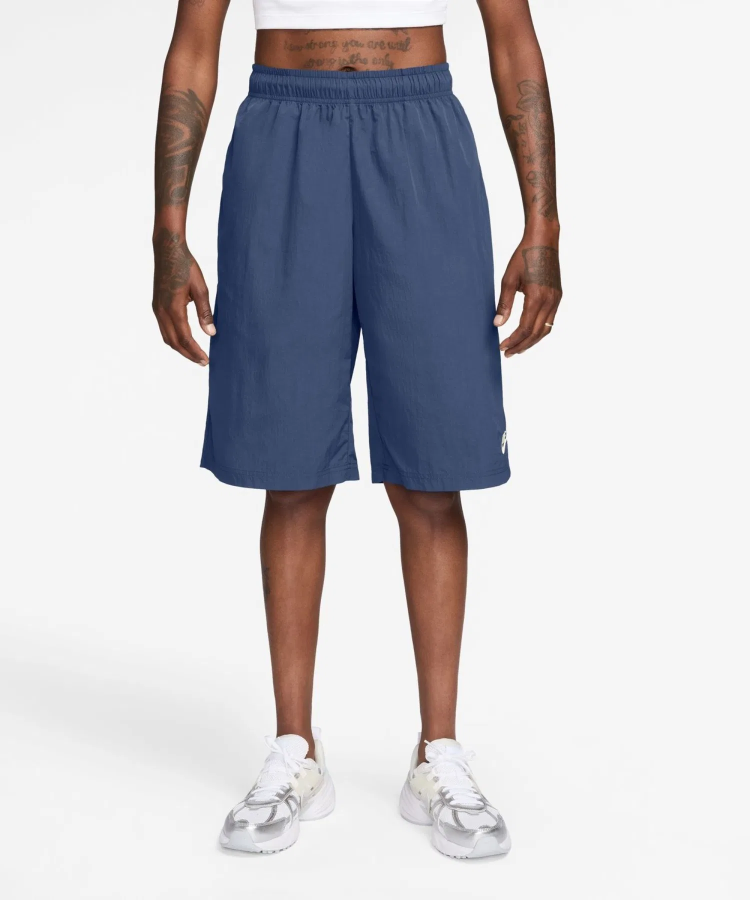 Женские шорты NIKE NSW LONGLINE тёмно-синие