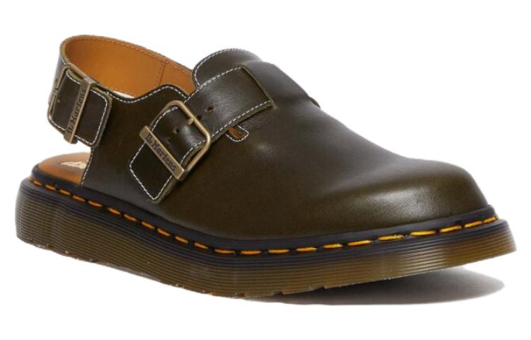 Тапочки Dr.Martens Jorge Made in England Classic Leather Slingback Mules 'Dark Green' 30939275, зеленый — фото 3