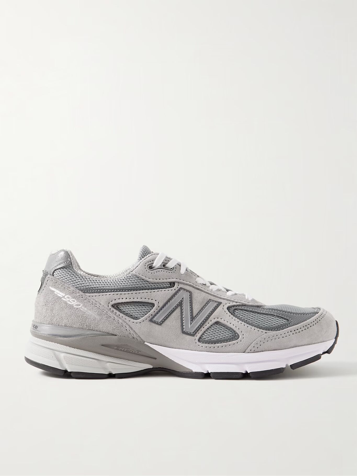 990v4 Кроссовки из замши и сетки NEW BALANCE, серый — фото 3