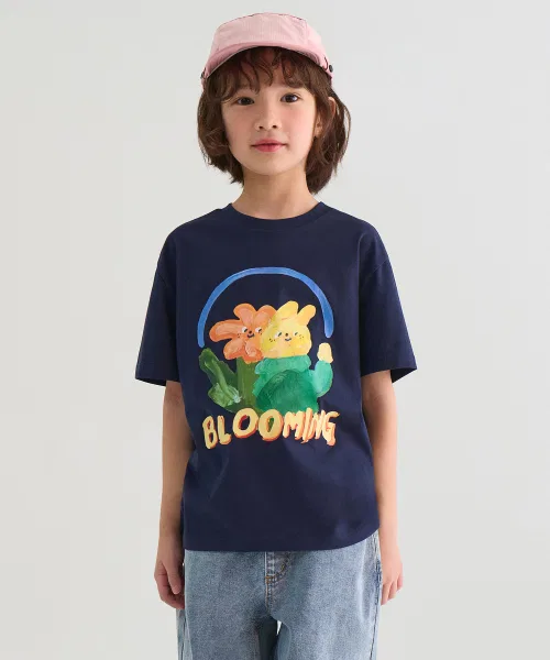 Детская футболка MUSINSA STANDARD KIDS Blooming Relaxed T-Shirt