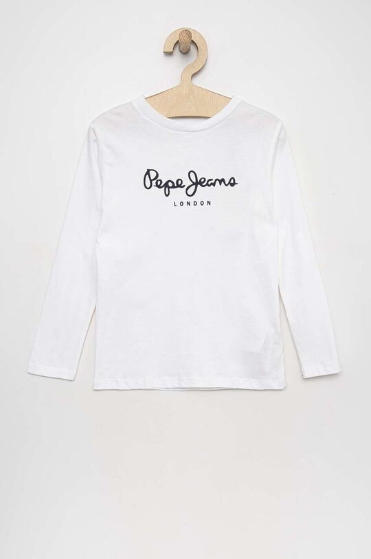

Pepe Jeans лонгслив хлопок детский New Herman, белый